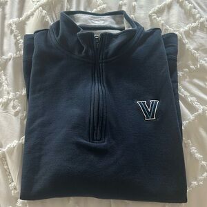 Long sleeve Villanova quarter zip sweatshirt